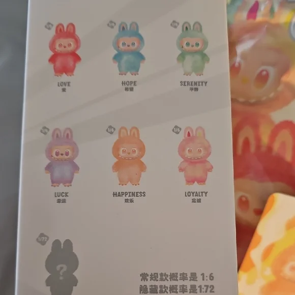 Pop Mart  HAPPINESS  Labubu Pink Plush Toy - Picture 4 of 5